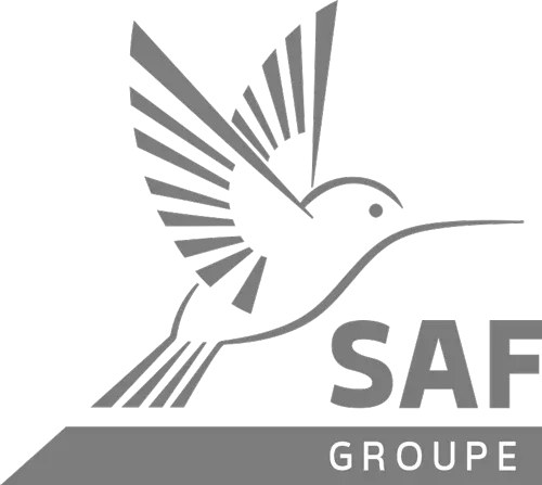 logo de la socièté SAF groupe en collaboration avec helly hansen